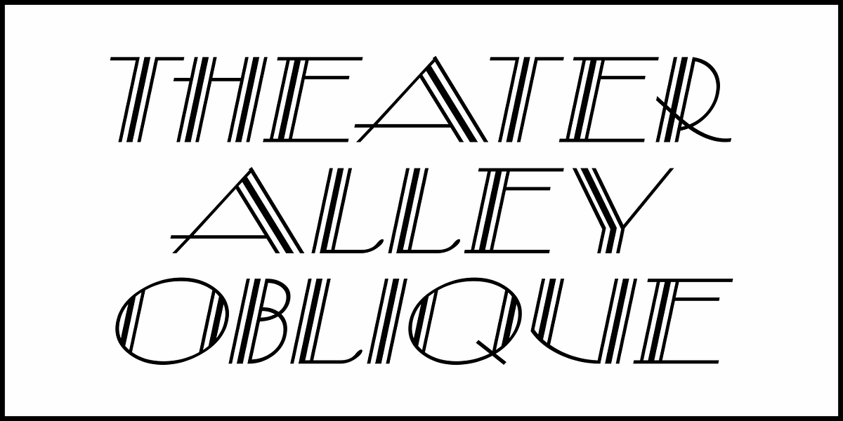 Theater Alley JNL, a Font by Jeff Levine Fonts (Photo 4 of 5)