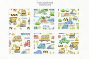 Watercolor Transport, an Illustration by OllyKo Art (Thumbnail 5 of 9)