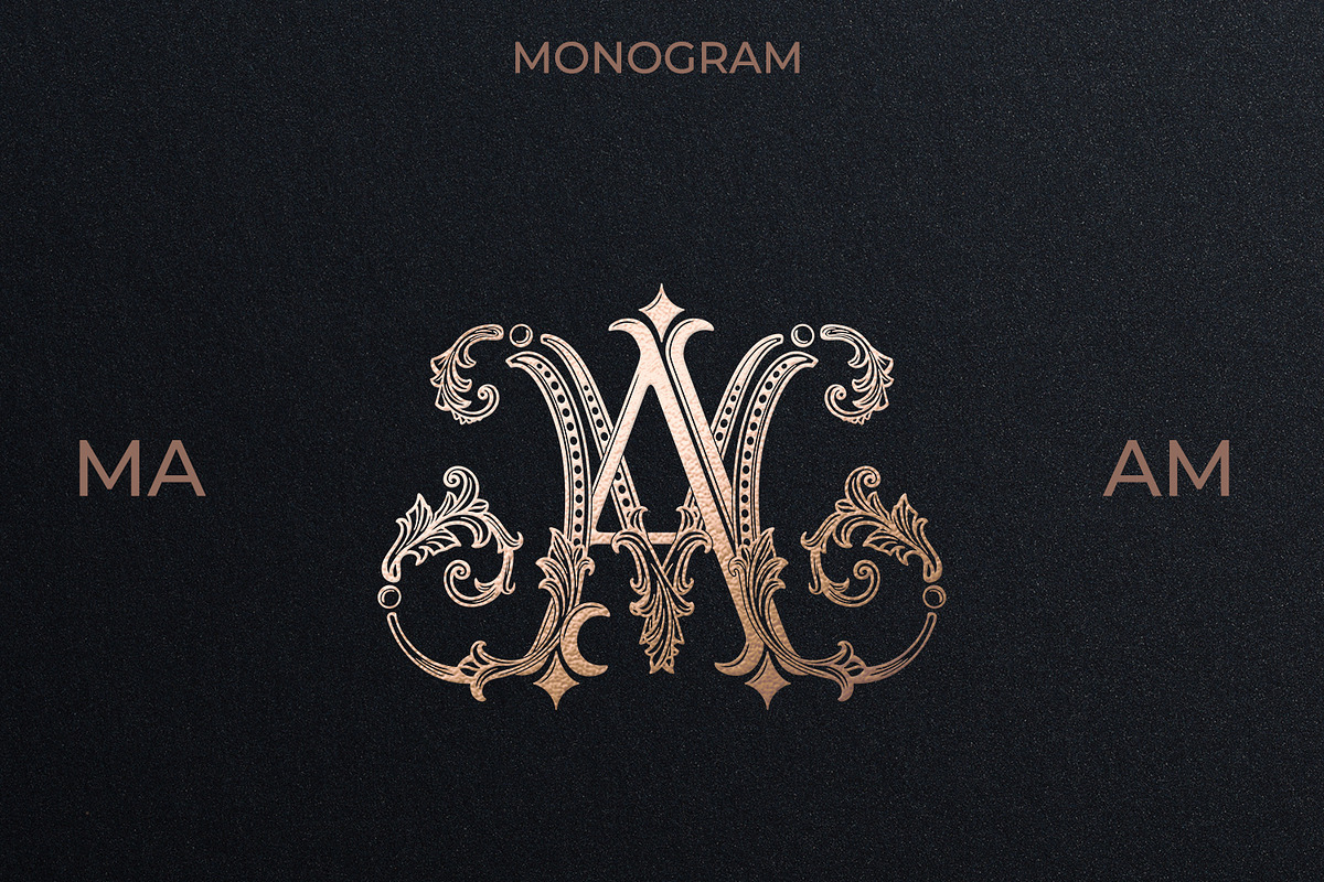 MA AM Wedding Monogram Logo, a Branding & Logo Template by LogoAV (Photo 1 of 6)