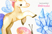 Watercolor Fairy Unicorn, an Animal Illustration by OllyKo Art (Thumbnail 5 of 10)