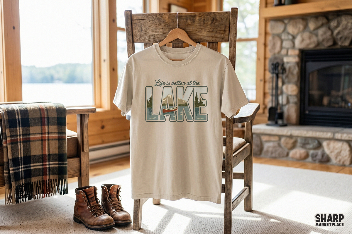 Life Is Better At The Lake PNG, an Object Graphic by SharpMarketplace (Photo 3 of 4)