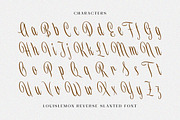 Louislemon - Reverse Slanted Display, a Script Font by Letterhend Studio (Thumbnail 7 of 11)