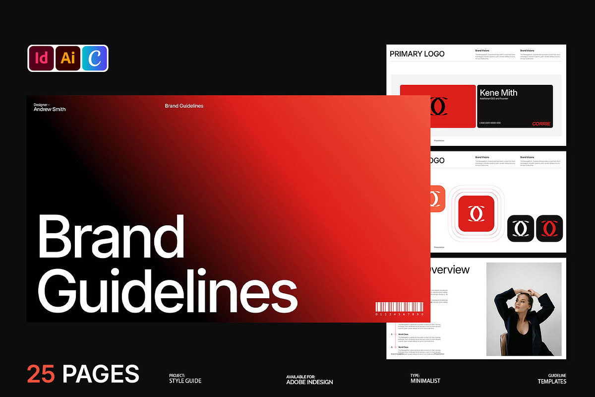 Brand Guideline Creator Kit, a Branding & Logo Template by Devators (Photo 1 of 7)