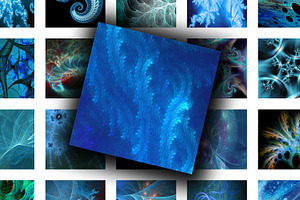 Digital Collage Sheet - Fractals