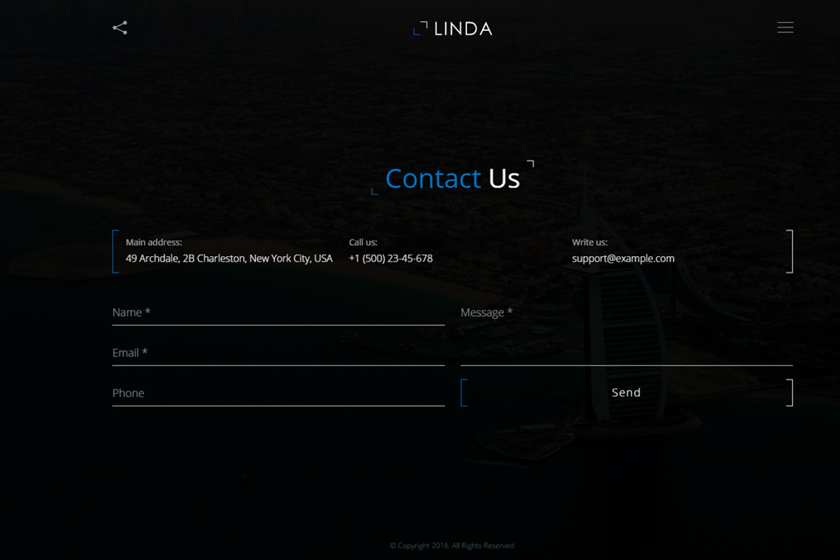 Linda - Coming Soon Template, a Bootstrap Template by next-item (Photo 6 of 6)