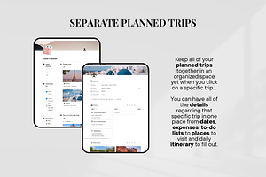 Notion Travel Planner