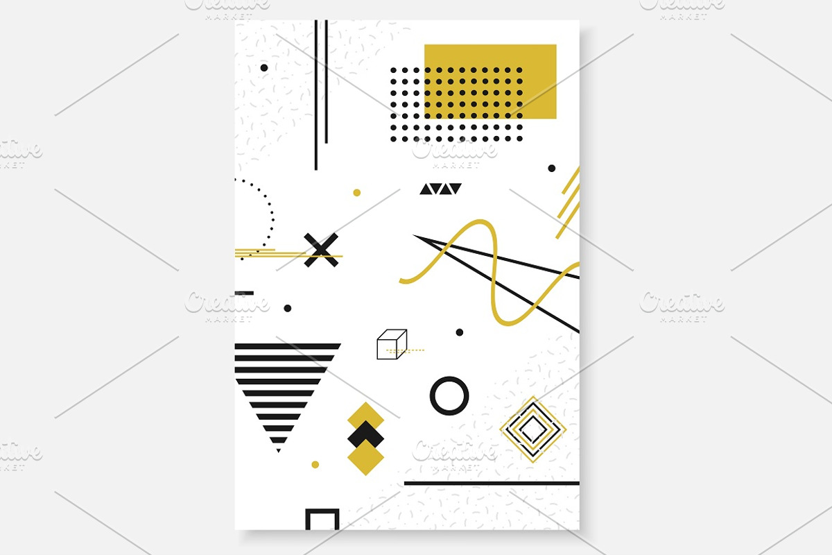 Trendy templates. Fashion 80-90s, a Brochure Template by ExpressShop (Photo 3 of 5)