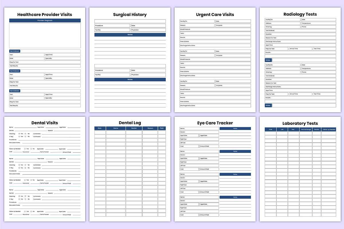 2026 Medical Workbook Bundle Canva, a Stationery Template by Mustafiz (Photo 5 of 6)