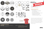 T-shirt vector mockups + Bonus, a Shirt Mockup by PrePress Toolkit (Thumbnail 4 of 5)