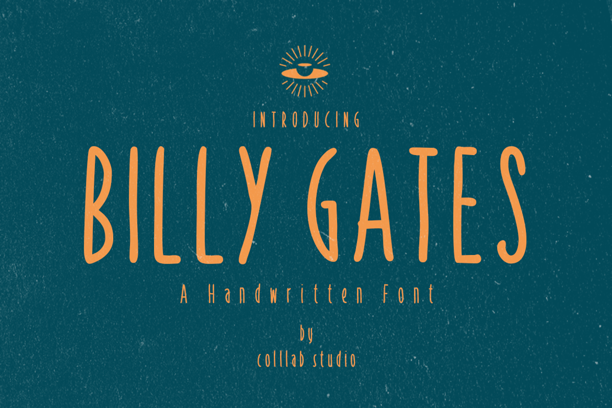 Billy Gates | A Handwritten Font, a Script Font by Colllab Studio (Photo 1 of 12)
