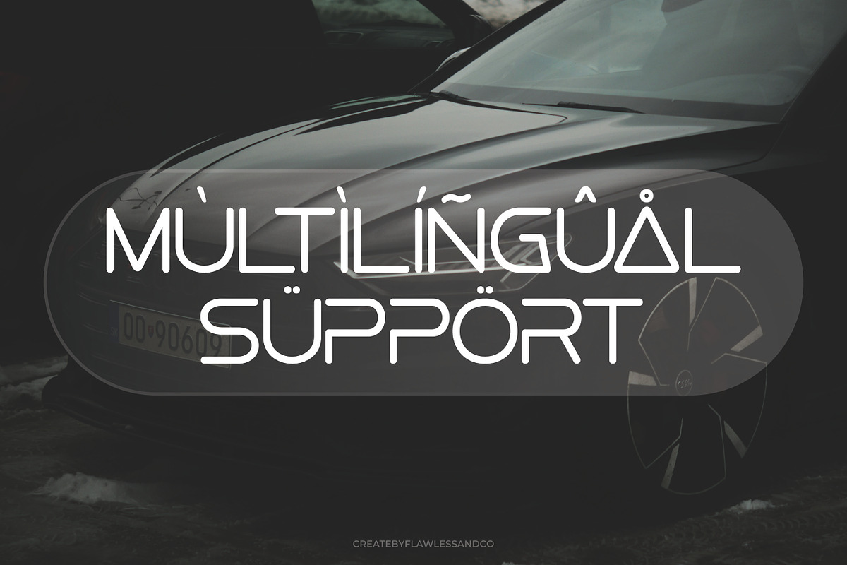 Zoqula – Futuristic Font, a Font by Flawless And Co (Photo 7 of 10)