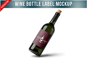 Wine Bottle With Label Isometric PSD, a Product Mockup by Bruno's Shop (Thumbnail 1 of 3)