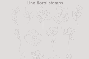 Floral Stamps For Procreate