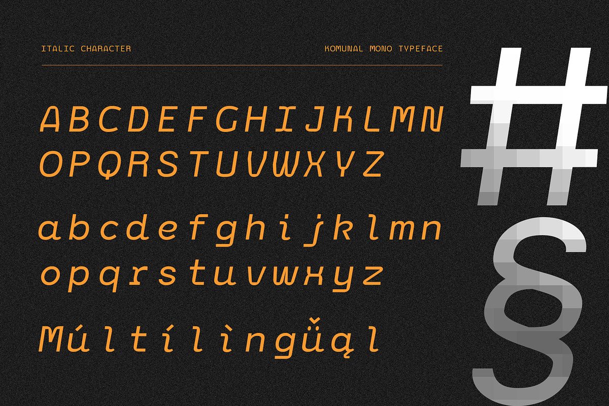 Komunal Mono - Monospace Font, a Sans Serif Font by Prominent & Affluent (Photo 10 of 11)