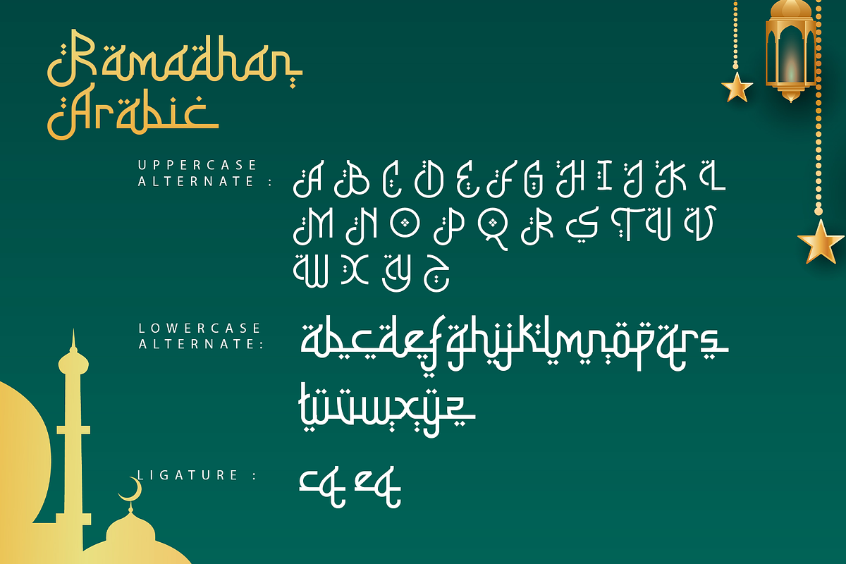 Ramadhan Arabic – Modern Arabic Font, a Handwritten Font by overlaytemplates (Photo 6 of 6)