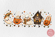Halloween Characters Doodle PNG, a Seasonal Illustration by Rose Art (Thumbnail 1 of 4)