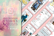 GIRLY Instagram Stories & Posts, a Social Media Template by The Black & Art (Thumbnail 1 of 5)