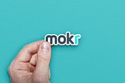 Logo Die Cut Sticker Mockup, a Merchandise Mockup by Mokr (Thumbnail 4 of 5)
