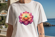 Garden Rose Paper Flower Sublimatio, an Illustration by SVGArt (Thumbnail 5 of 7)
