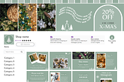 Green Etsy Christmas Templates, a Branding & Logo Template by SunshineStudioBoutique (Thumbnail 12 of 12)
