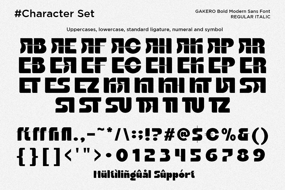 Gakero - Bold Modern Sans Font, a Sans Serif Font by Say Studio (Photo 12 of 12)