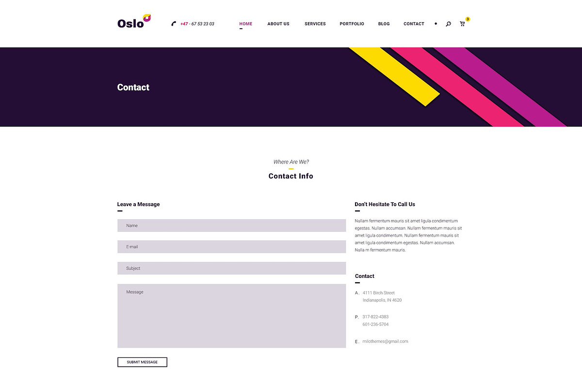 Oslo - Material Design PSD Website, a Websites & App Template by Milo Studio (Photo 12 of 13)