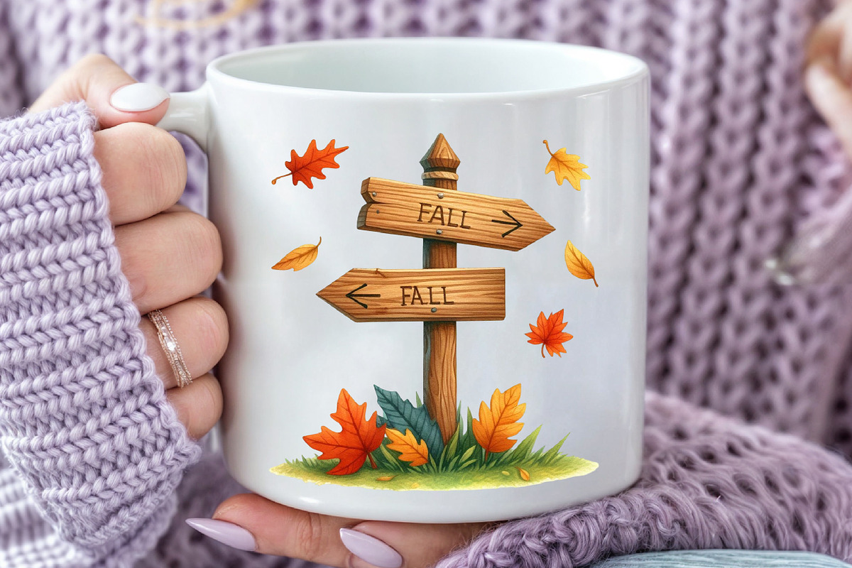Fall Farm Autumn Watercolor Clipart, an Illustration by Rose Art (Photo 6 of 9)