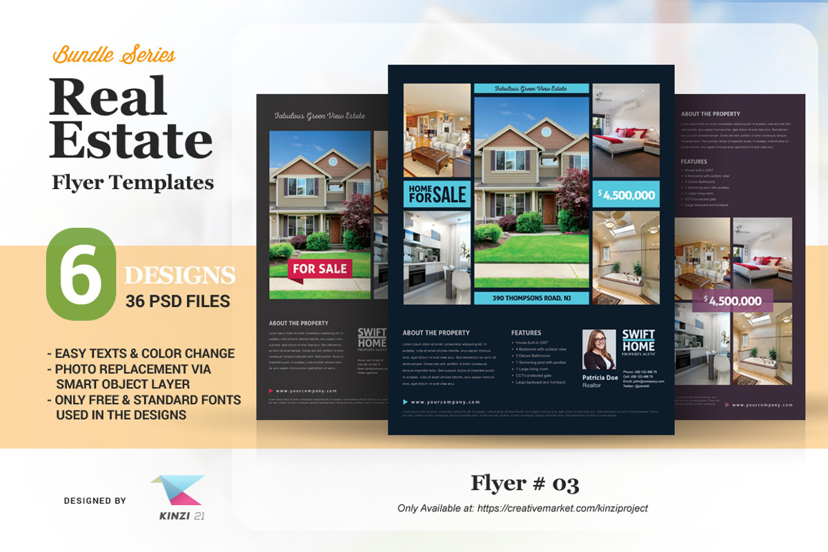 Real Estate Template Bundle-75% OFF, a Flyer Template by kinzi21 (Photo 4 of 7)