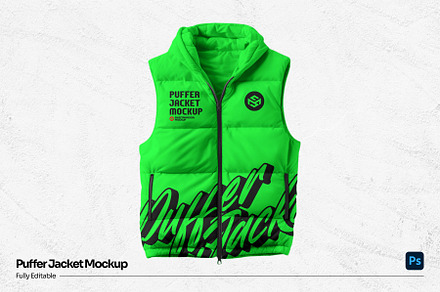 Puffer Jacket Mockup, a Hoody Mockup by sweetmaroon.studio