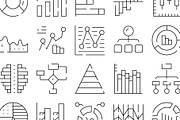Data analysis visualization icon set, an Object Graphic by pikepicture (Thumbnail 3 of 3)