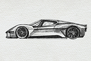 Supercars Sports Car Clipart Pack, a Sport Illustration by Doggy Days (Thumbnail 4 of 8)