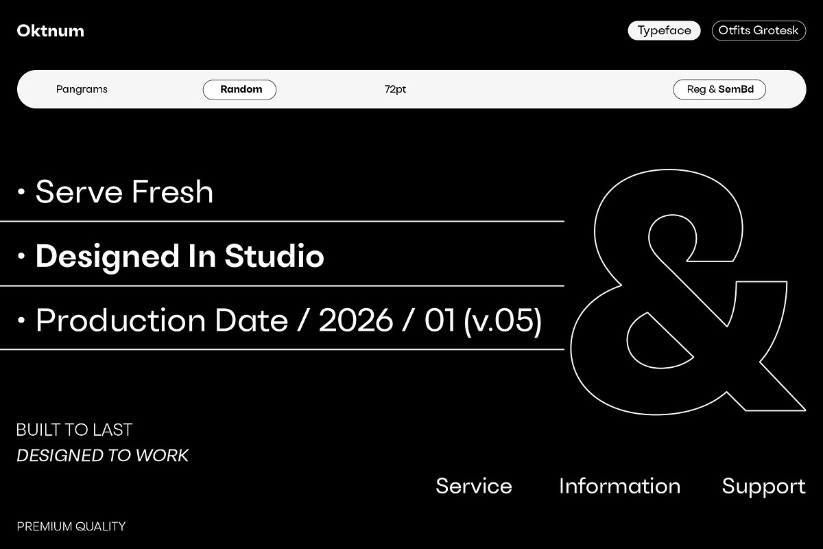 Otfits Grotesk Display, a Sans Serif Font by Oktnum Type Foundry (Photo 7 of 17)