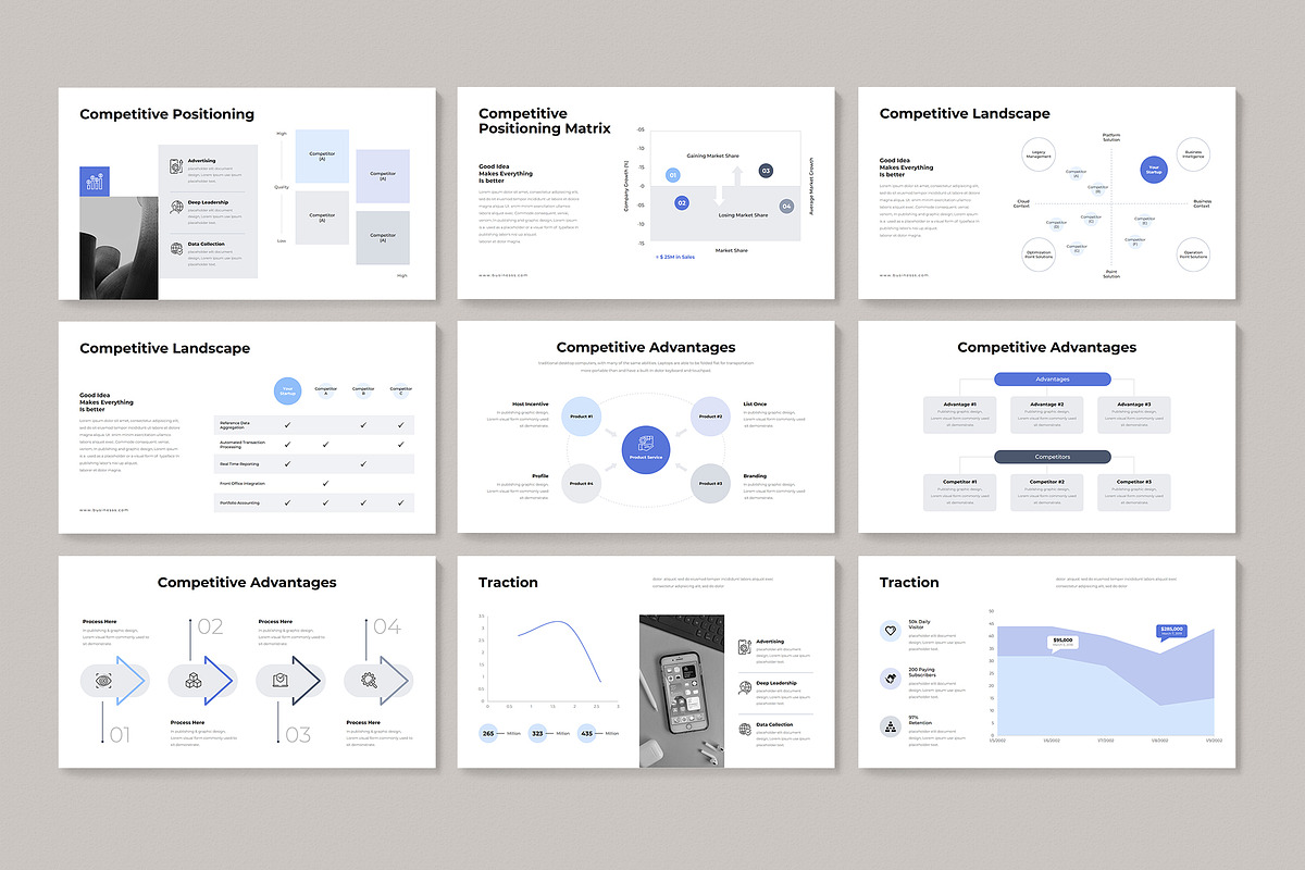 Pitch-Deck Presentation Template, a Presentation Template by GenerousArt (Photo 15 of 38)