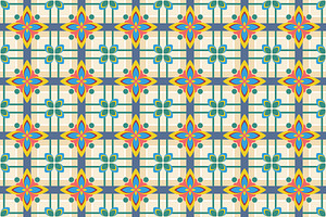 Colorful Ornamental Floral Pattern, a Pattern Graphic by Mightyfire