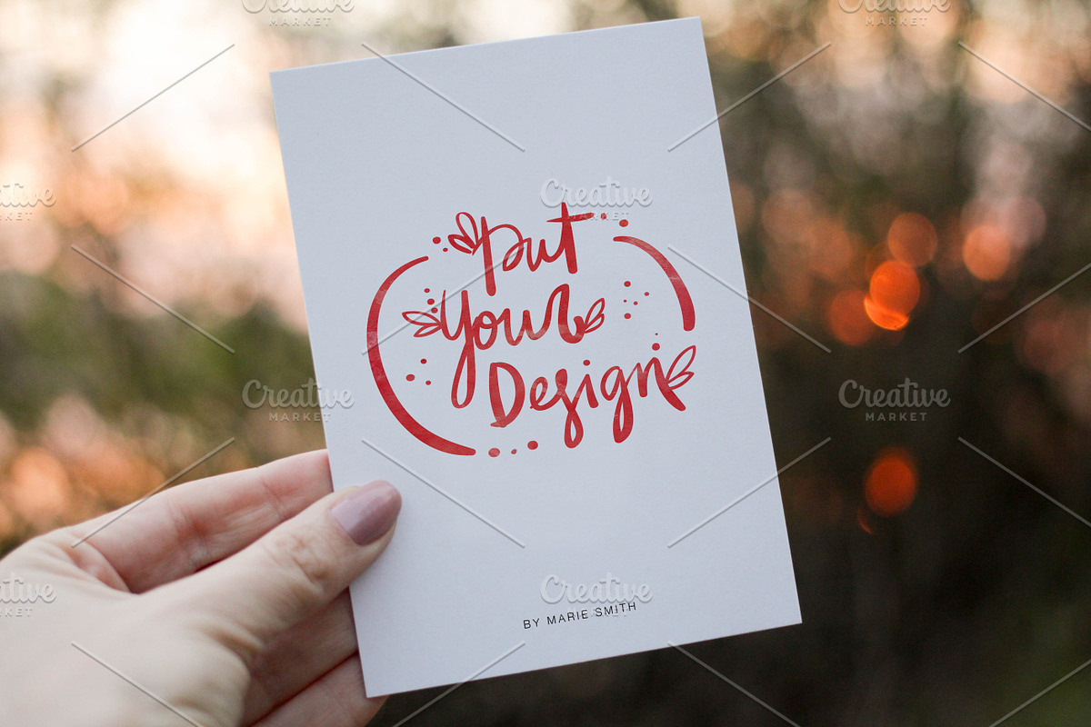 6 postcard mock ups (nature edition), a Print Template by Marie Smth (Photo 1 of 8)