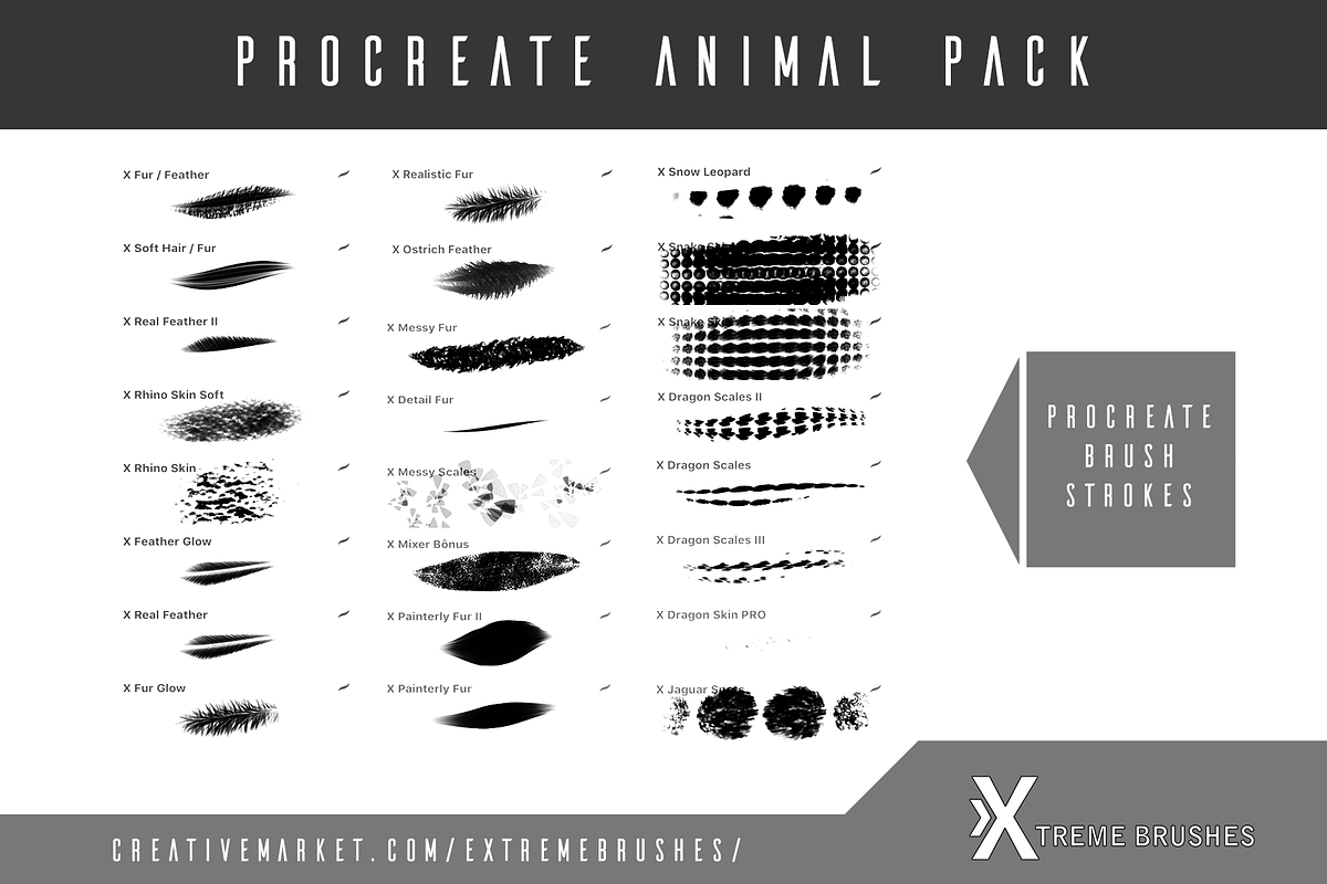 Procreate Animal Pack! preview 2