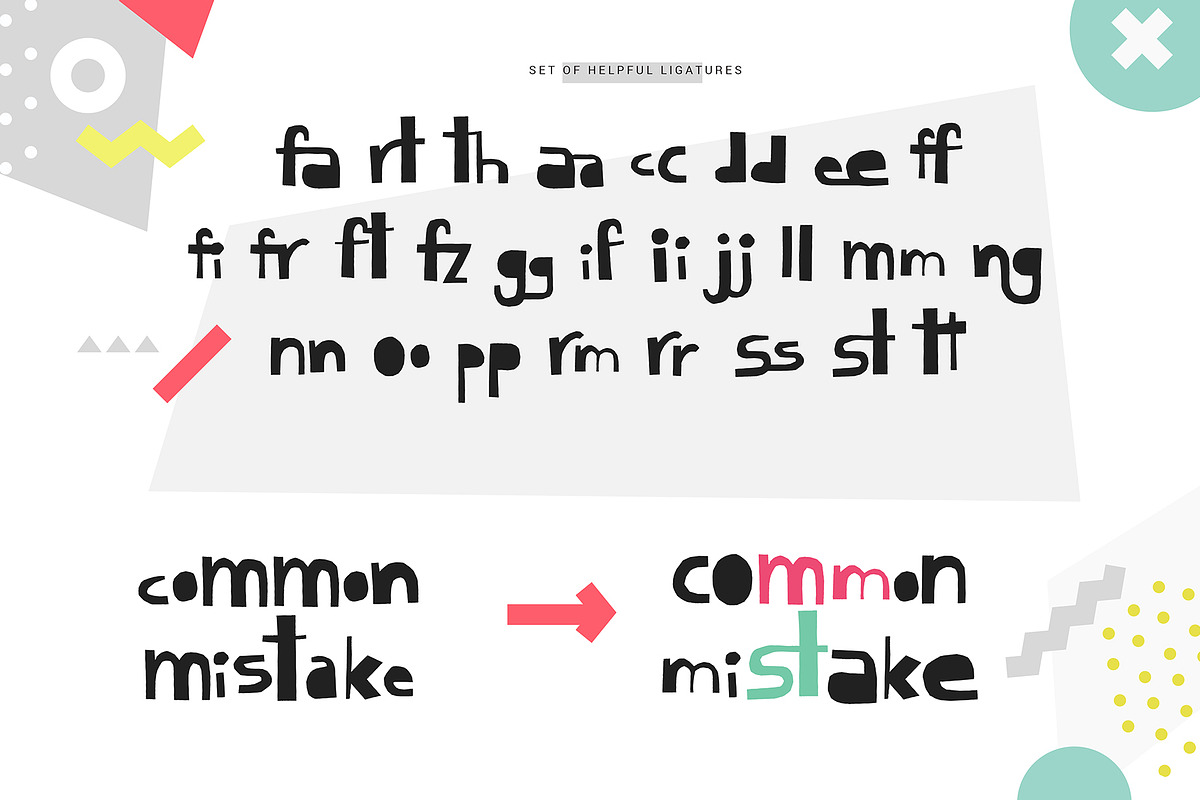 Cutout - bold uppercase font preview 4