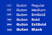 Guton Sans Serif Family, a Sans Serif Font by Yukita Creative (Thumbnail 2 of 12)