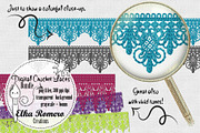 Digital Crochet Laces Bundle, an Object Graphic by Elka Romero Creations (Thumbnail 2 of 5)