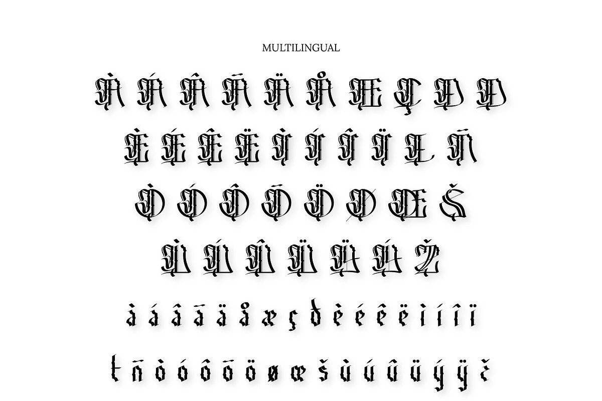 Bloodsucker Modern Blackletter, a Blackletter Font by infernostudio3 (Photo 5 of 10)