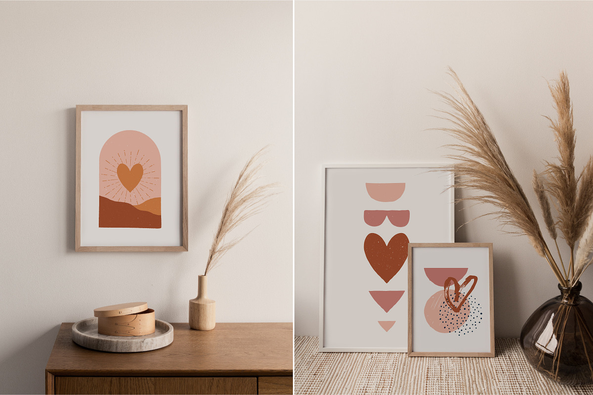 Boho Valentine's day, a Decorative Illustration by Marish (Photo 2 of 9)
