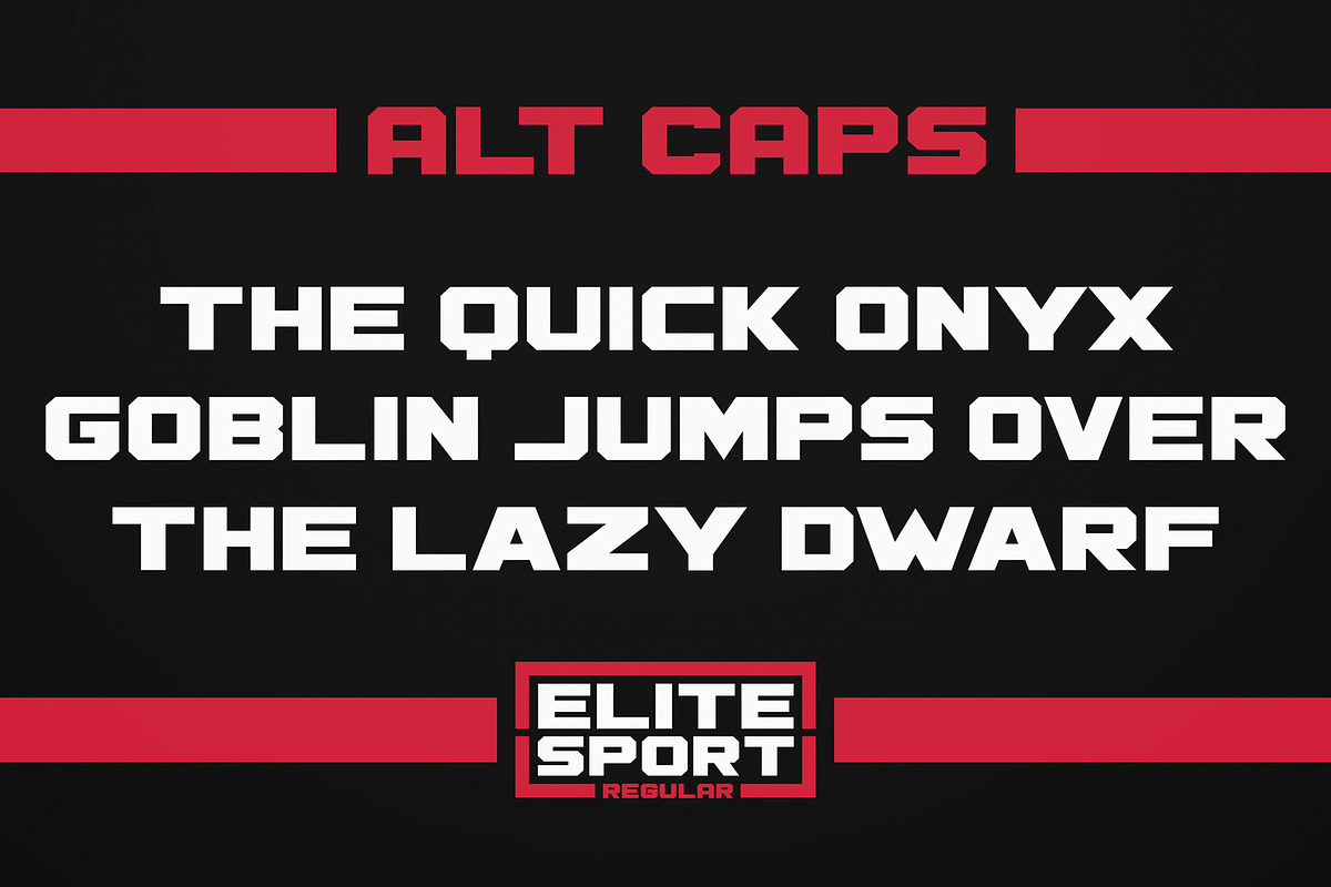 ELITE SPORT FONT SET, a Sans Serif Font by Alphabet Agency (Photo 3 of 13)
