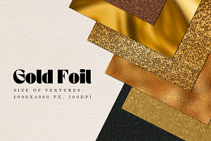 Gold Foil Glitter Paper Vol.2