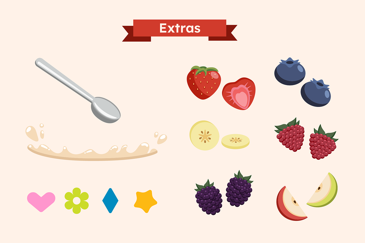 Breakfast Cereal Food Illustrations, a Food Illustration by ThePixelLibrary (Photo 5 of 12)