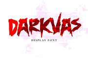 Darkvas -Scary and cool display font, a Font by Fontcastle (Thumbnail 1 of 6)