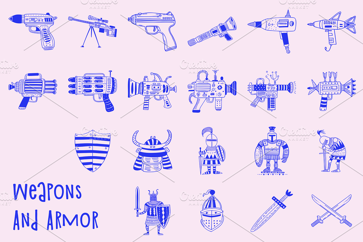 1001 Cute Doodles Bundle, an Object Illustration by Danil Polshin (Photo 61 of 65)