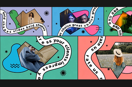 Bold Shapes Slides DaVinci Resolve, a Templates & Theme by SweetMotion