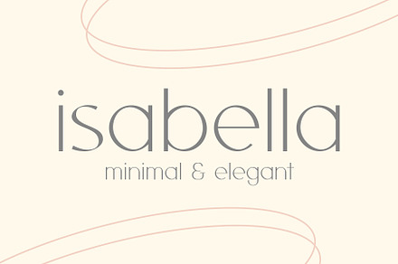 Isabella - Sophisticated Typeface, a Sans Serif Font by HipFonts