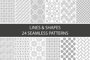 Lines & Shapes - 24 patterns