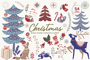 Christmas Doodle Collection, a Decorative Illustration by Papatongartist (Thumbnail 1 of 4)